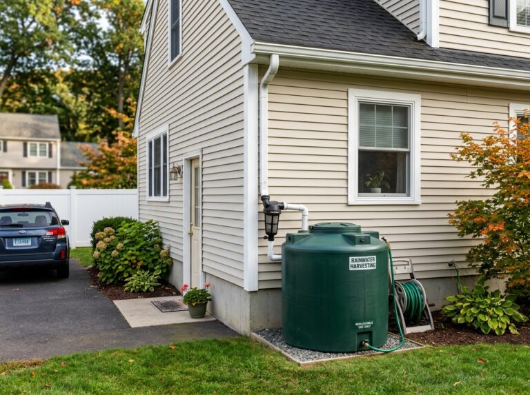 rainwater harvesting system setup
